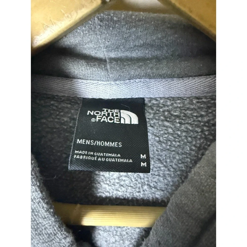 The North Face Sweatshirt Mens M Gray Hoodie Fleece Pocket Drawstring Pullover